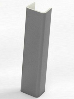 Торцевая заглушка  для цоколя h100 мм Цвет Алюминий (SV-Мебель) в Верхней Салде - verhnyaya-salda.mebel-74.com | фото
